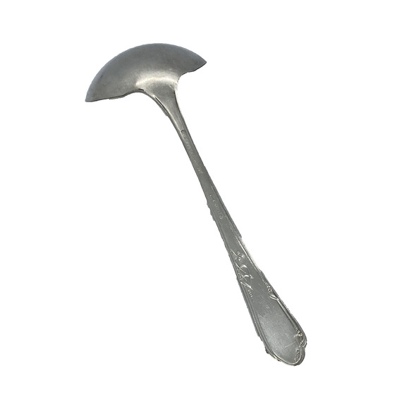 Vintage 1936 WM A Rogers 7" Gravy Ladle Silver Plate Meadbrook Heather Pattern - Picture 6 of 12